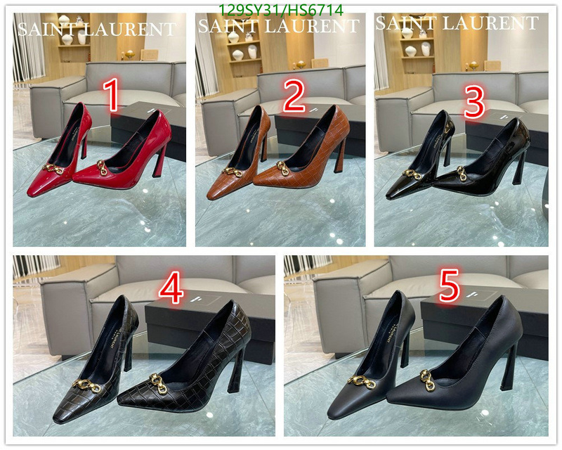 Women Shoes-YSL, Code: HS6714,$: 129USD