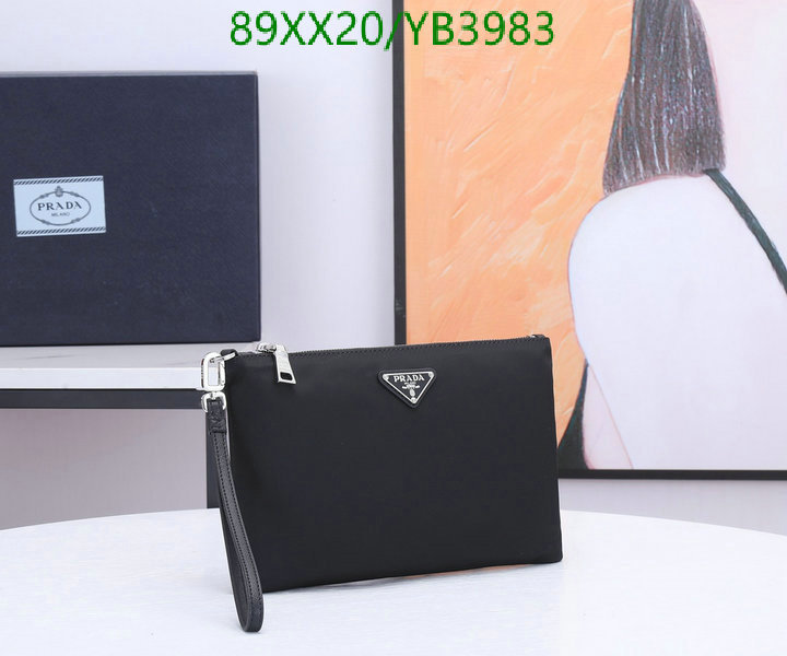 Prada Bag-(Mirror)-Clutch-,Code: YB3983,$: 89USD