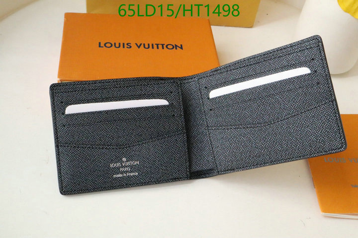 LV Bags-(Mirror)-Wallet-,Code: HT1498,$: 65USD