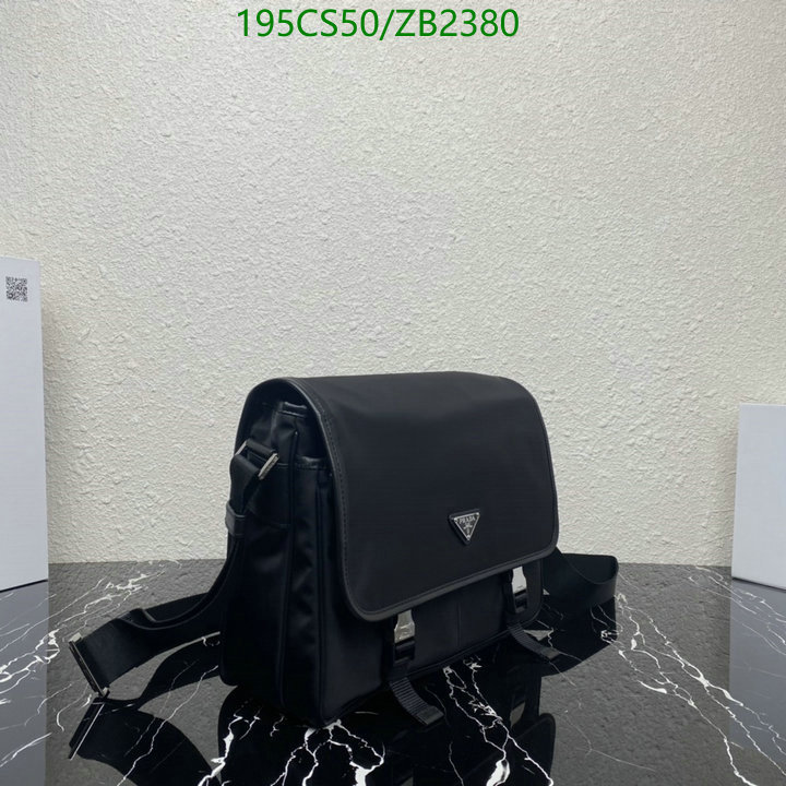 Prada Bag-(Mirror)-Diagonal-,Code: ZB2380,$: 195USD
