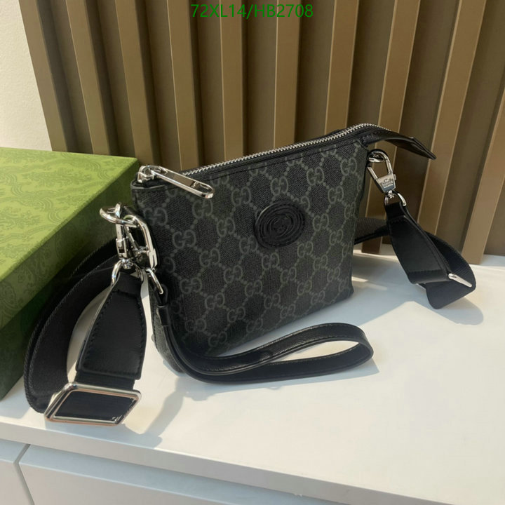 Gucci Bag-(4A)-Diagonal-,Code: HB2708,$: 72USD