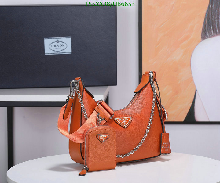 Prada Bag-(Mirror)-Re-Edition 2005,Code: HB6653,$: 155USD