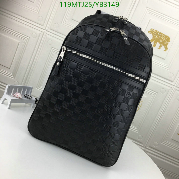 LV Bags-(4A)-Backpack-,Code: YB3149,$: 119USD