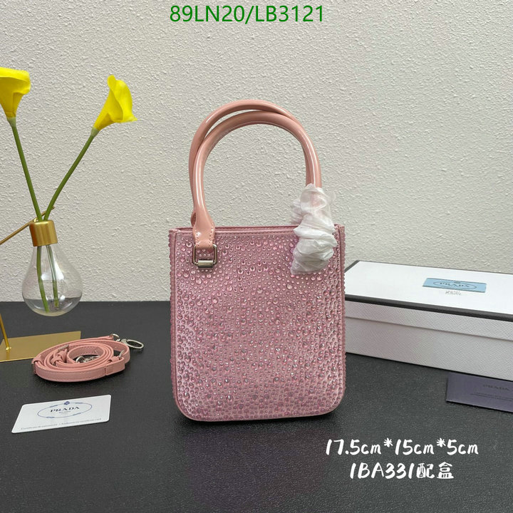 Prada Bag-(4A)-Handbag-,Code: LB3121,$: 89USD