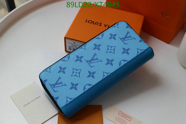 LV Bags-(Mirror)-Wallet-,Code: KT4943,$: 89USD