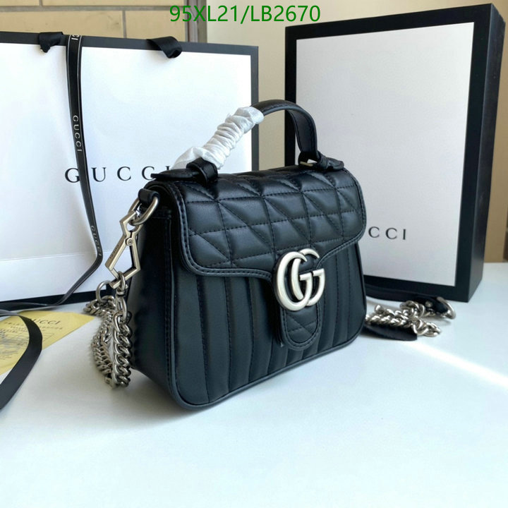 Gucci Bag-(4A)-Marmont,Code: LB2670,$: 95USD