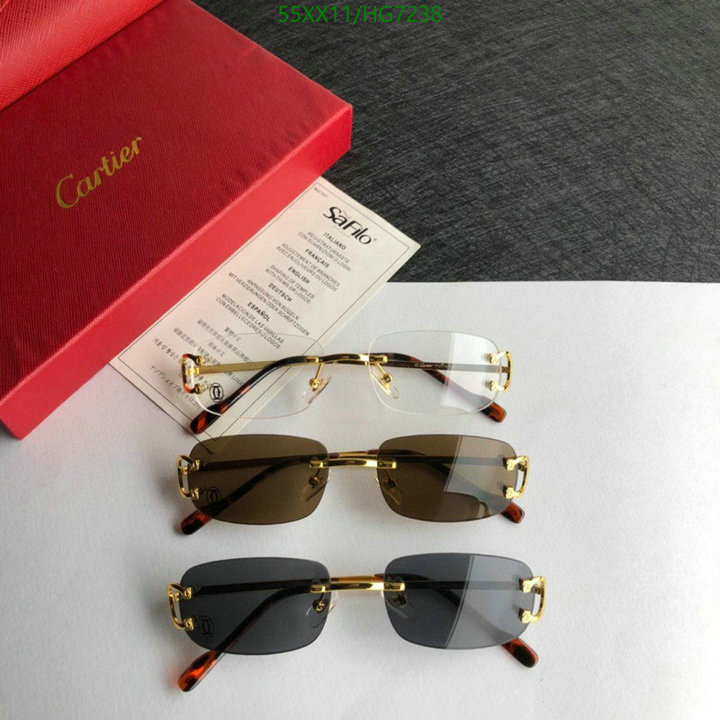 Glasses-Cartier, Code: HG7238,$: 55USD