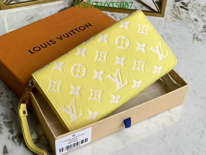 LV Bags-(Mirror)-Wallet-,Code: YT5087,$: 119USD