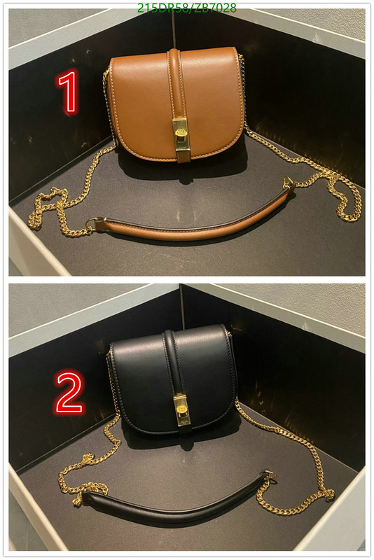 Celine Bag-(Mirror)-Diagonal-,Code: ZB7028,$: 215USD