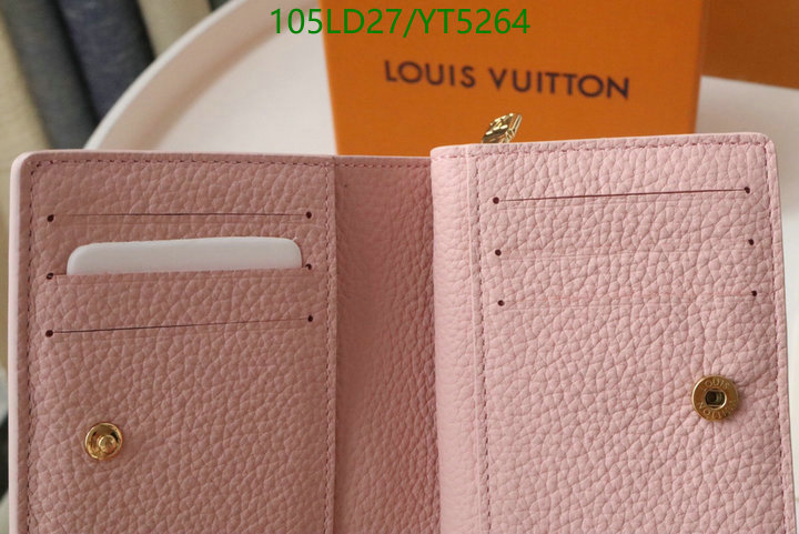 LV Bags-(Mirror)-Wallet-,Code: YT5264,$: 105USD