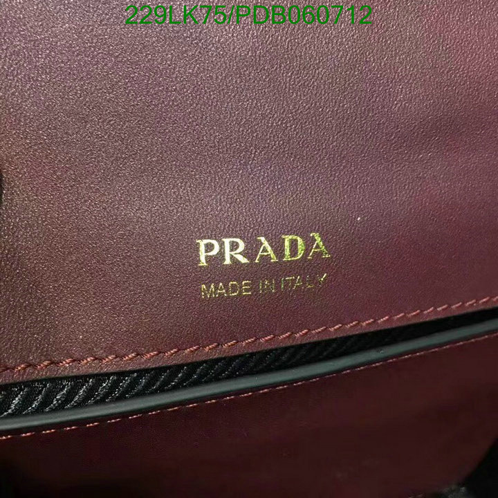 Prada Bag-(Mirror)-Diagonal-,Code: PDB060712,$: 229USD