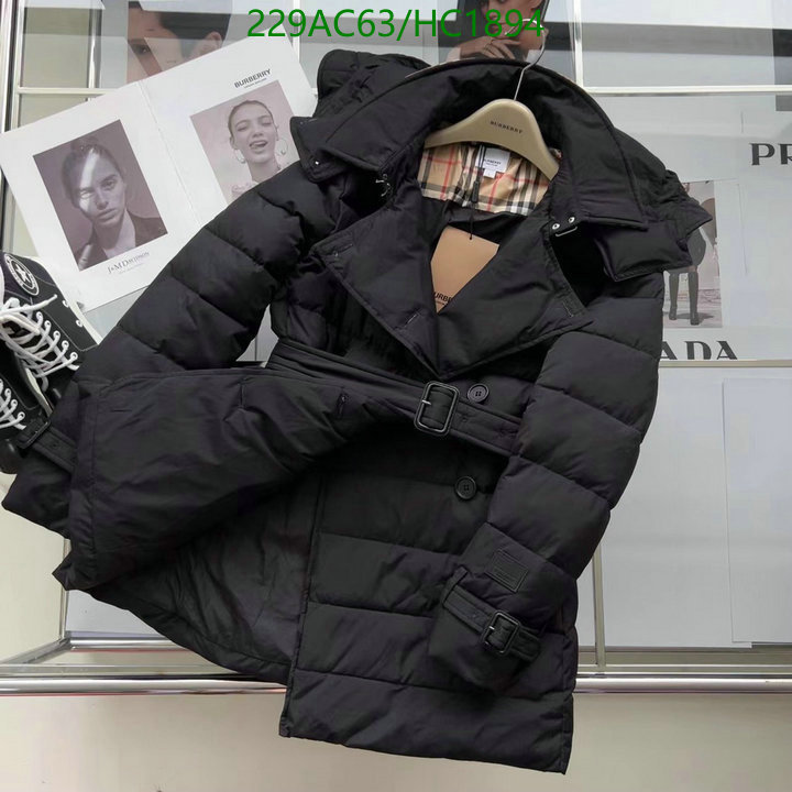 Down jacket Women-Burberry, Code: HC1894,$: 229USD