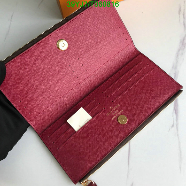 LV Bags-(4A)-Wallet-,Code: T060816,$: 39USD