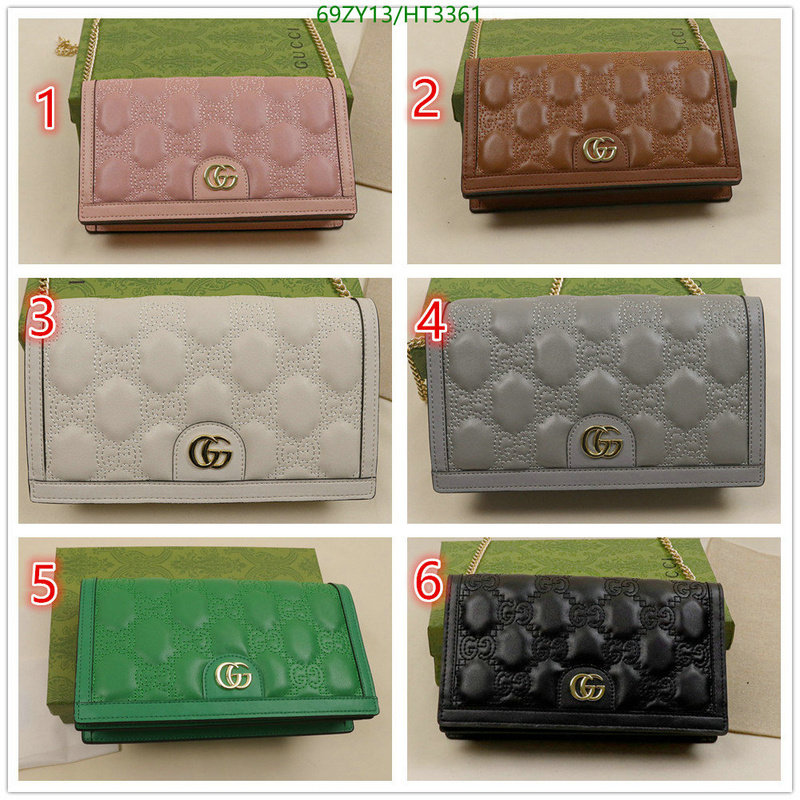 Gucci Bag-(4A)-Wallet-,Code: HT3361,$: 69USD