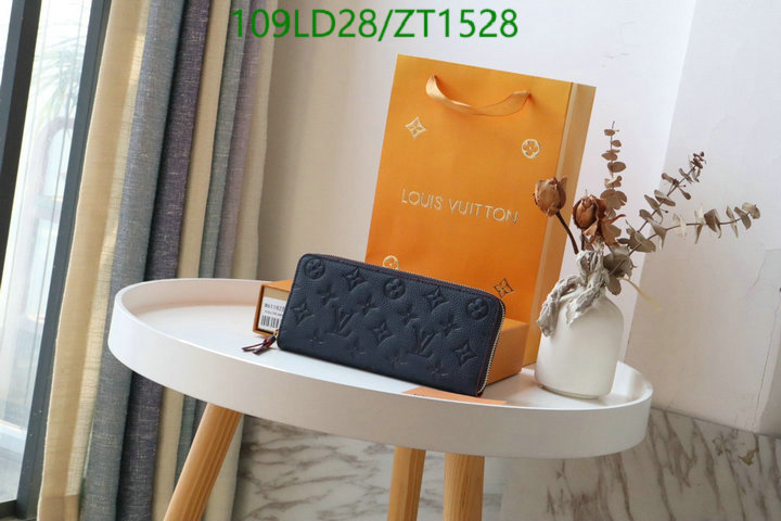 LV Bags-(Mirror)-Wallet-,Code: ZT1528,$: 109USD