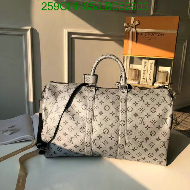 LV Bags-(Mirror)-Keepall BandouliRe 45-50-,Code: LB052903,