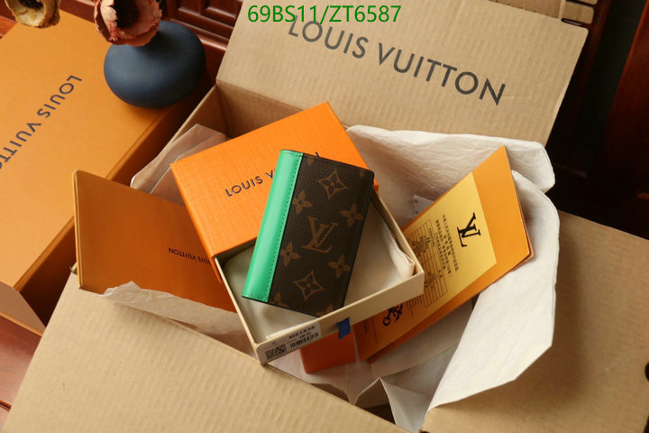 LV Bags-(Mirror)-Wallet-,Code: ZT6587,$: 69USD