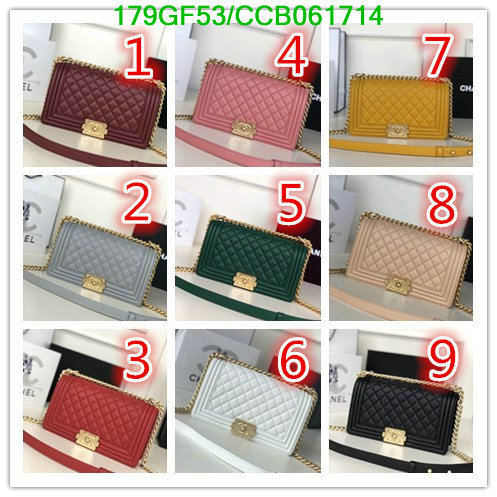 Chanel Bags -(Mirror)-Le Boy,Code: CCB061714,$: 179USD