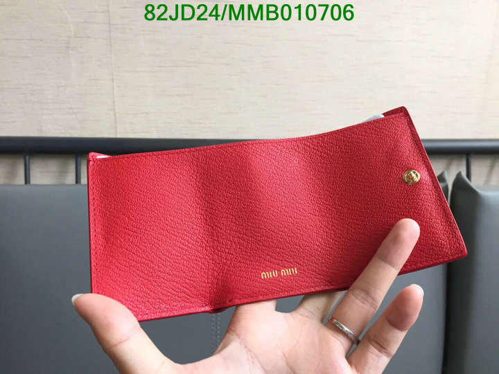 Miu Miu Bag-(Mirror)-Wallet-,Code: MMB010706,$: 82USD