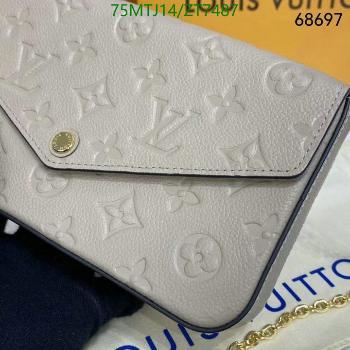 LV Bags-(4A)-Wallet-,Code: ZT7487,$: 75USD