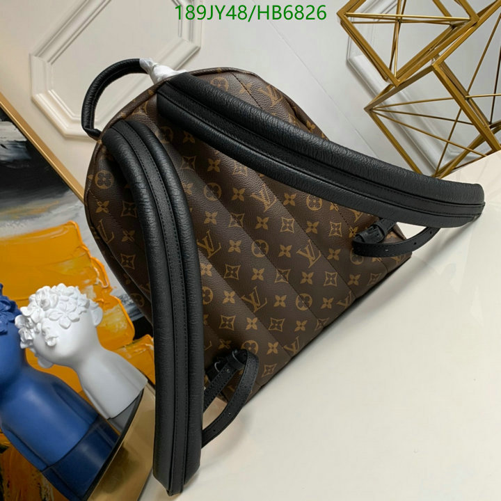 LV Bags-(Mirror)-Backpack-,Code: HB6826,$: 189USD