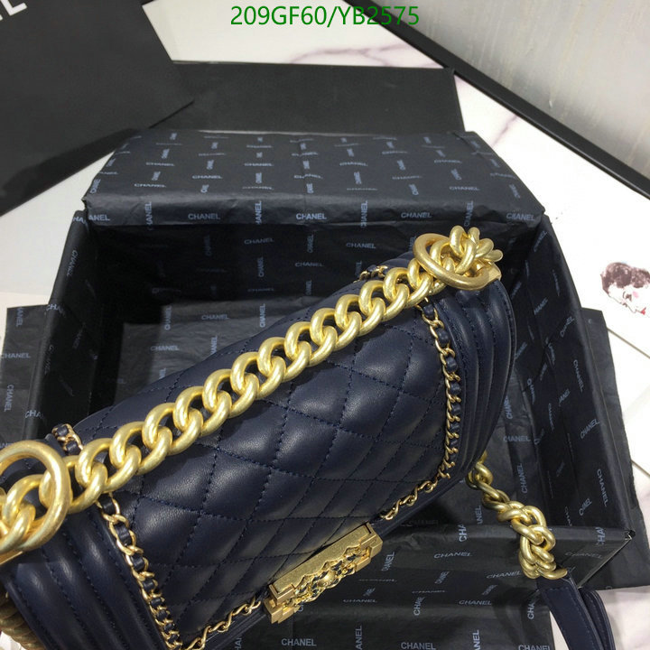 Chanel Bags -(Mirror)-Le Boy,Code: YB2575,$: 209USD