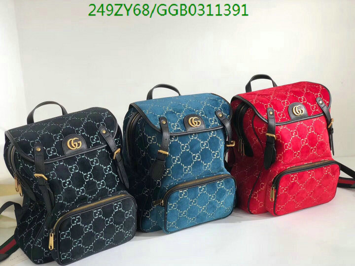 Gucci Bag-(Mirror)-Backpack-,Code: GGB031391,$: 249USD
