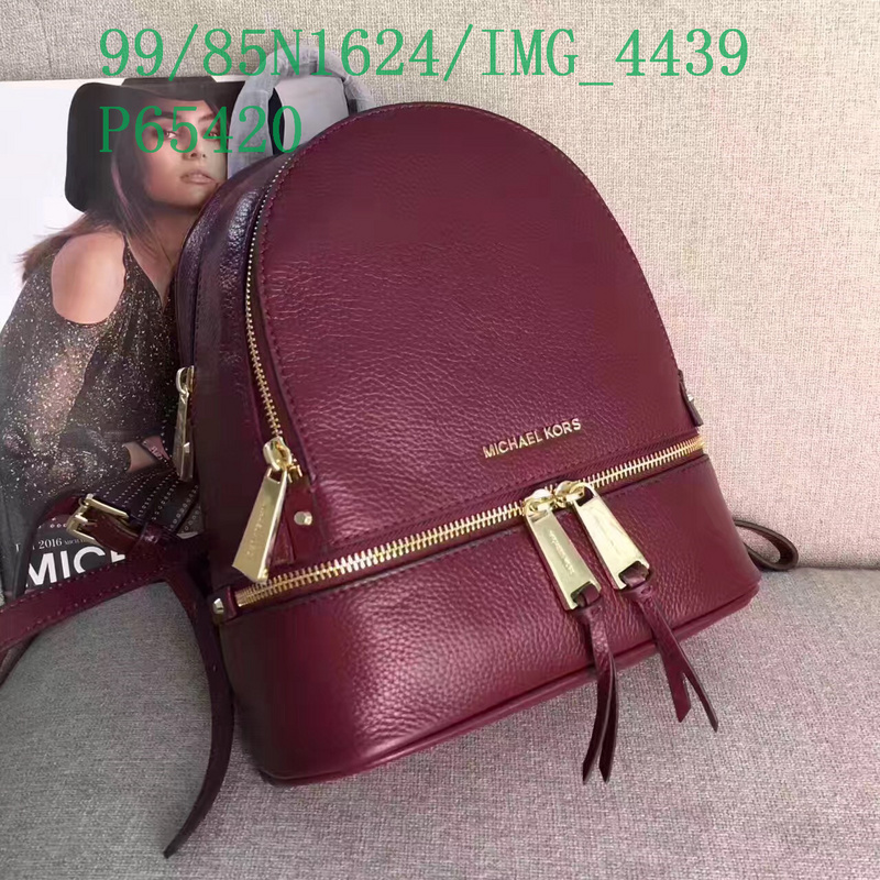 Michael Kors Bag-(Mirror)-Backpack-,Code: MSB122205,$: 155USD