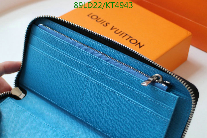 LV Bags-(Mirror)-Wallet-,Code: KT4943,$: 89USD