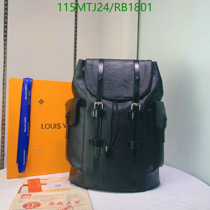 LV Bags-(4A)-Backpack-,Code: RB1801,$: 115USD