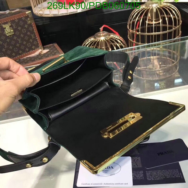 Prada Bag-(Mirror)-Diagonal-,Code: PDB060705,$: 269USD