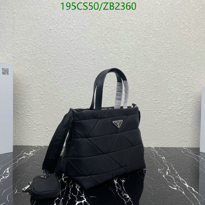 Prada Bag-(Mirror)-Handbag-,Code: ZB2360,$: 195USD