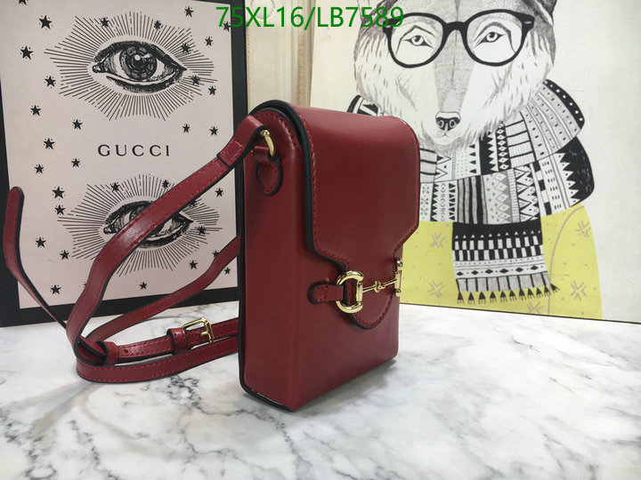 Gucci Bag-(4A)-Horsebit-,Code: LB7589,$: 75USD