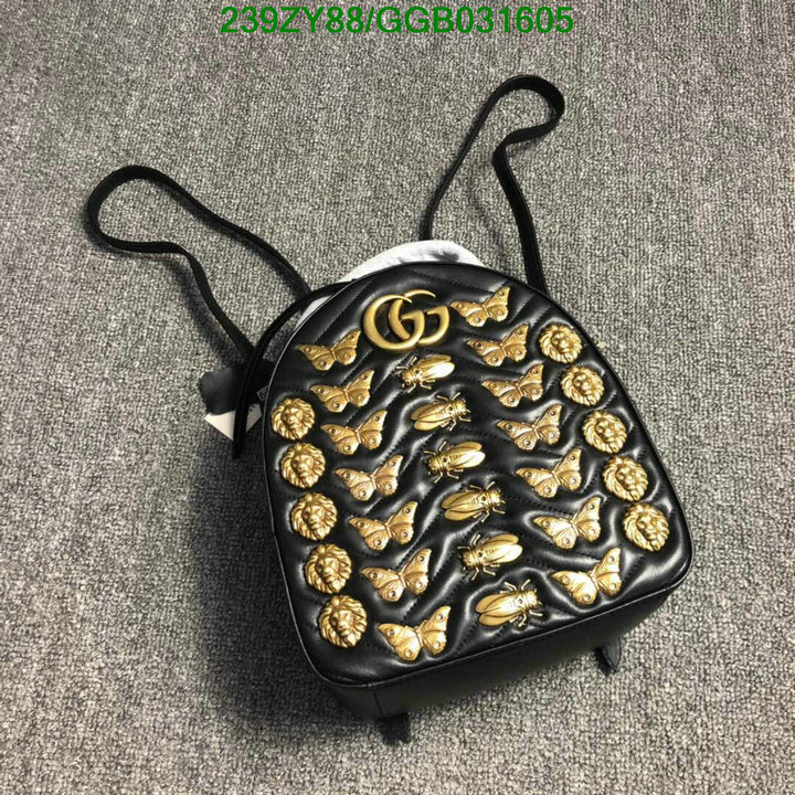 Gucci Bag-(Mirror)-Backpack-,Code: GGB031605,$: 239USD