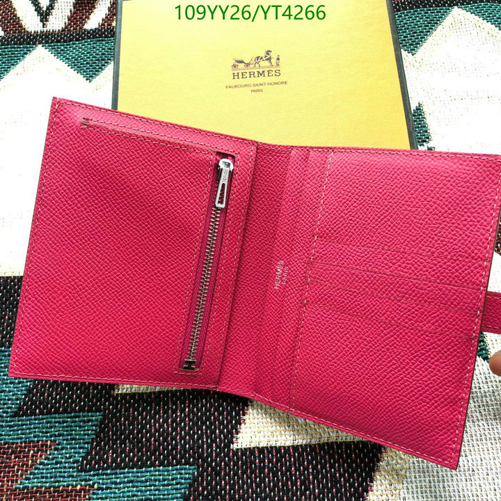 Hermes Bag-(Mirror)-Wallet-,Code: YT4266,$: 109USD