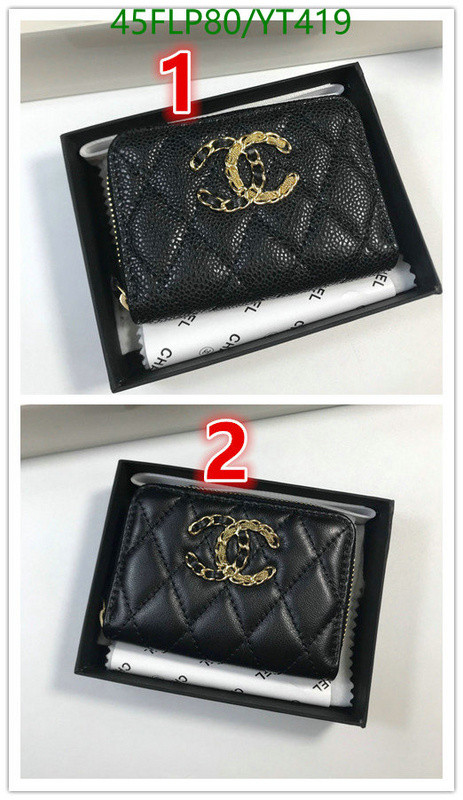 Chanel Bags ( 4A )-Wallet-,Code: YT419,$: 45USD