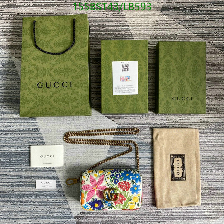 Gucci Bag-(Mirror)-Marmont,Code: LB593,$: 155USD