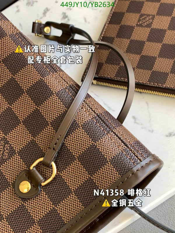 LV Bags-(Mirror)-Neverfull-,Code: YB2634,$: 449USD