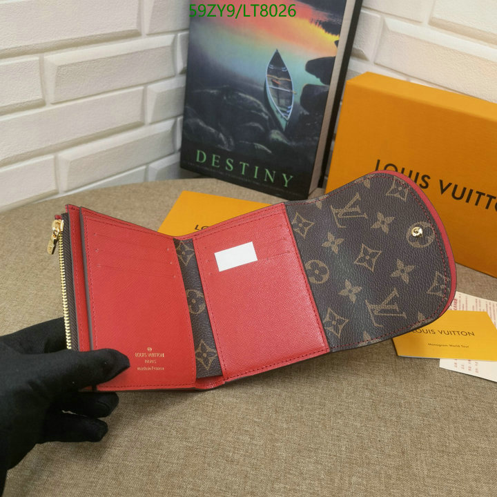 LV Bags-(4A)-Wallet-,Code: LT8026,$: 59USD