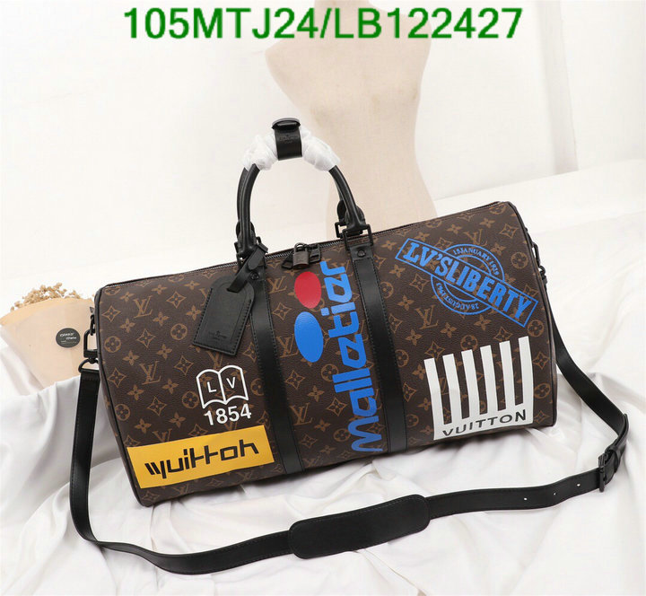 LV Bags-(4A)-Keepall BandouliRe 45-50-,Code: LB122427,$: 105USD