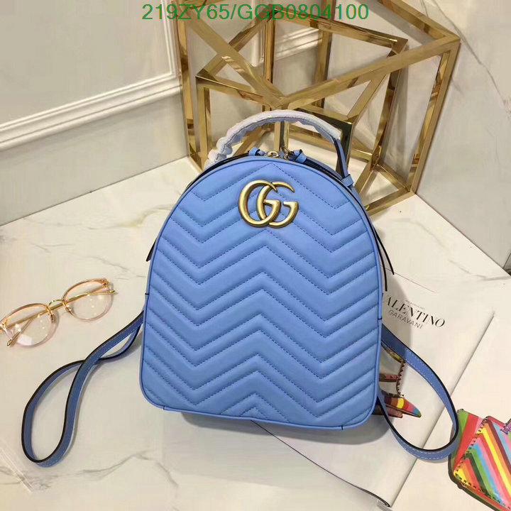 Gucci Bag-(Mirror)-Backpack-,Code: GGB0804100,$:219USD