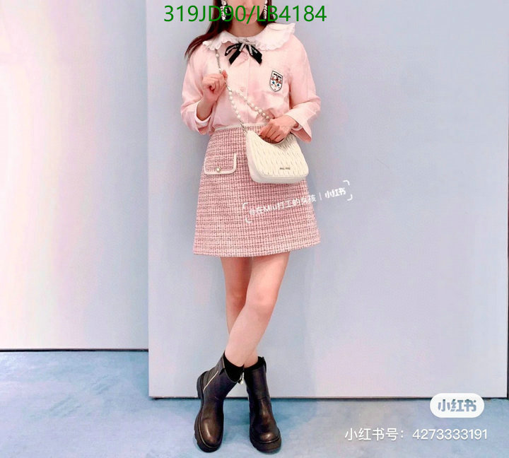 Miu Miu Bag-(Mirror)-Handbag-,Code: LB4184,$: 319USD