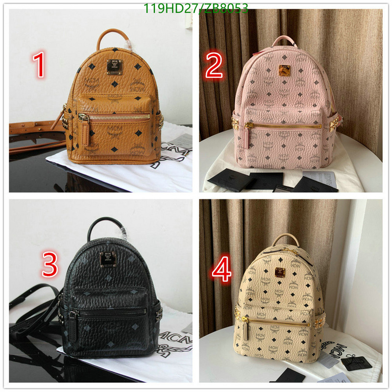 MCM Bag-(Mirror)-Backpack-,Code: ZB8053,$: 119USD