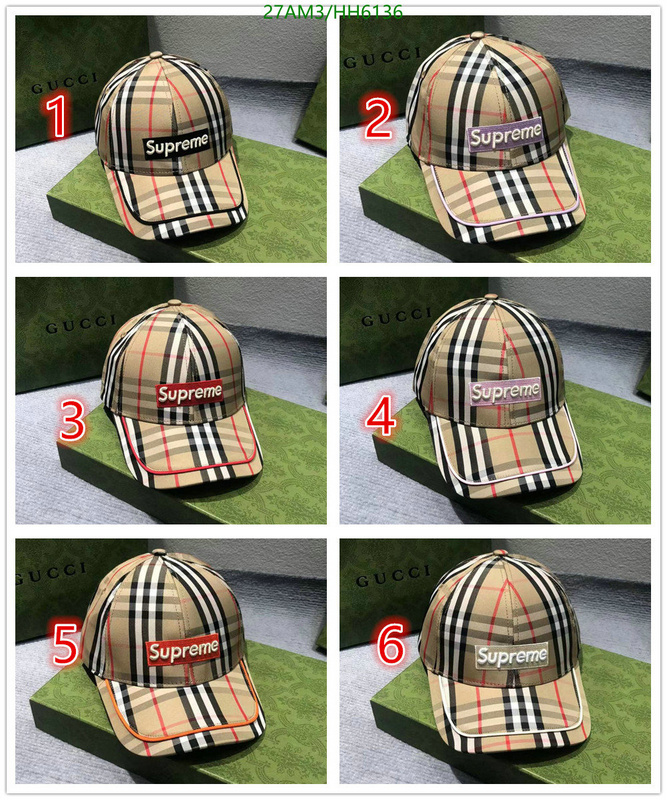 Cap -(Hat)-Supreme, Code: HH6136,$: 27USD