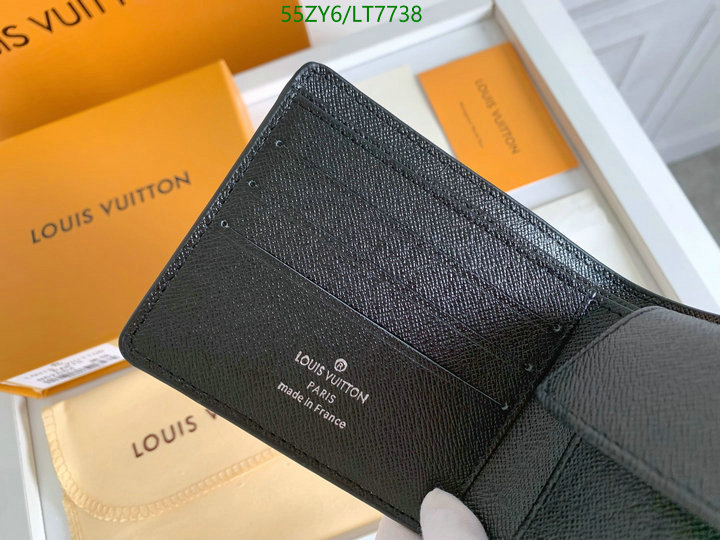 LV Bags-(4A)-Wallet-,Code: LT7738,$: 55USD