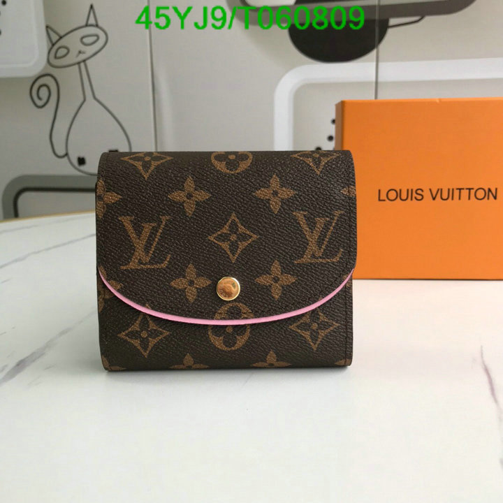 LV Bags-(4A)-Wallet-,Code: T060809,$: 45USD