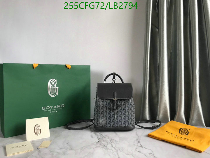 Goyard Bag-(Mirror)-Backpack-,Code: LB2794,$: 255USD