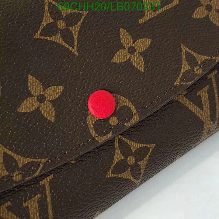 LV Bags-(Mirror)-Wallet-,Code: LB070231,$: 69USD