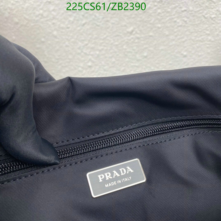 Prada Bag-(Mirror)-Diagonal-,Code: ZB2390,$: 225USD