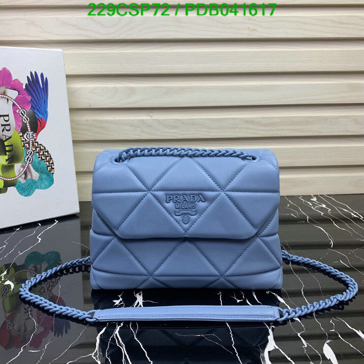 Prada Bag-(Mirror)-Diagonal-,Code: PDB041617,$: 229USD